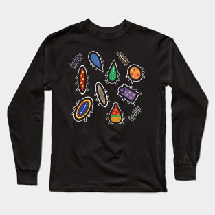 Scattering Colorful Bugs Long Sleeve T-Shirt